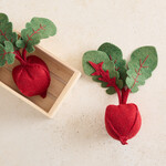 Felted Play Food - beets 2 with crate