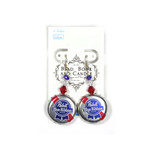 Pabst Pabst Bottle Cap Earrings