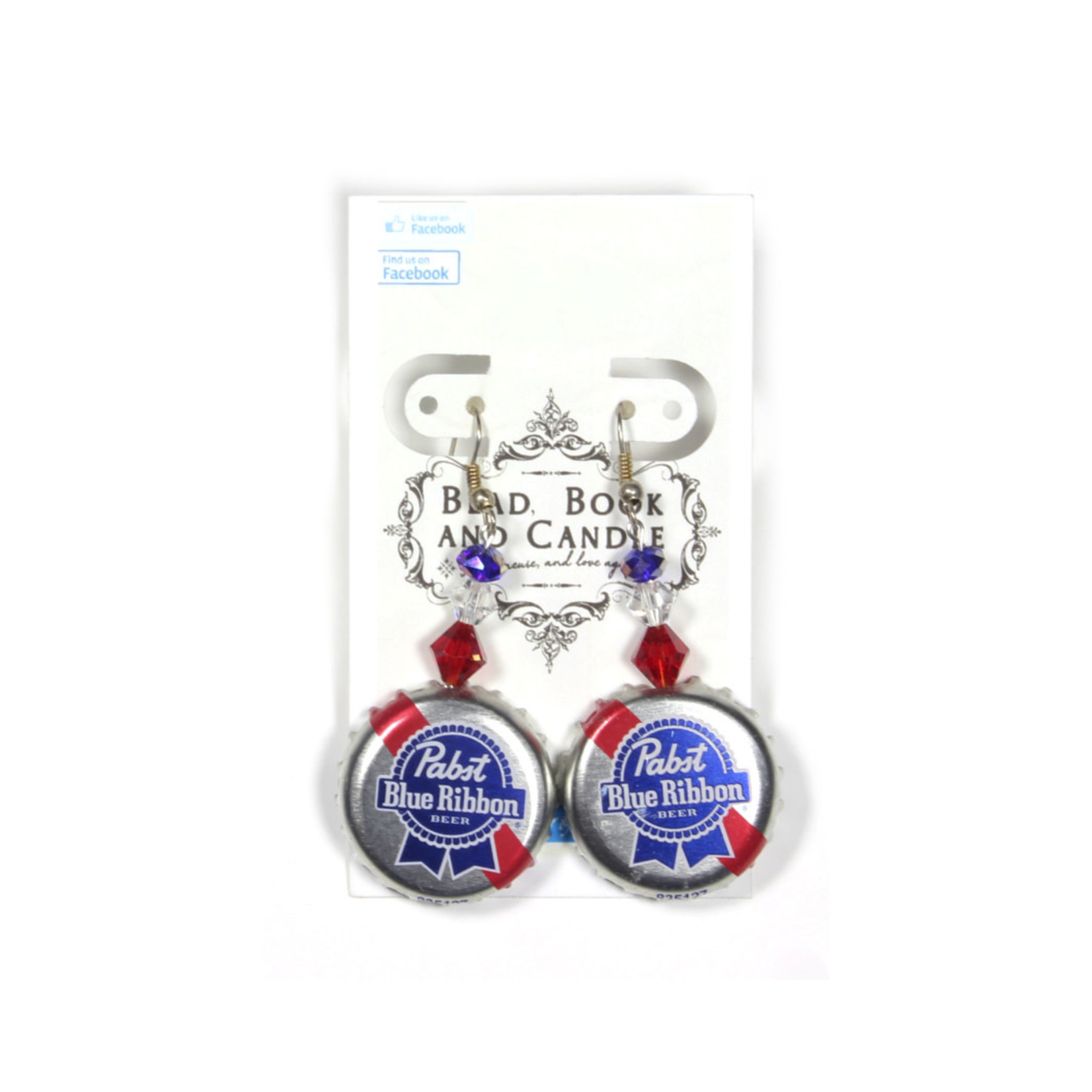 Pabst Pabst Bottle Cap Earrings