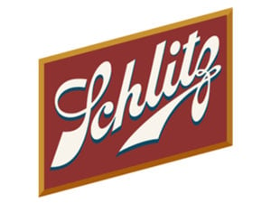 Schlitz Schlitz Rhomboid Grey/Maroon Baseball Tee