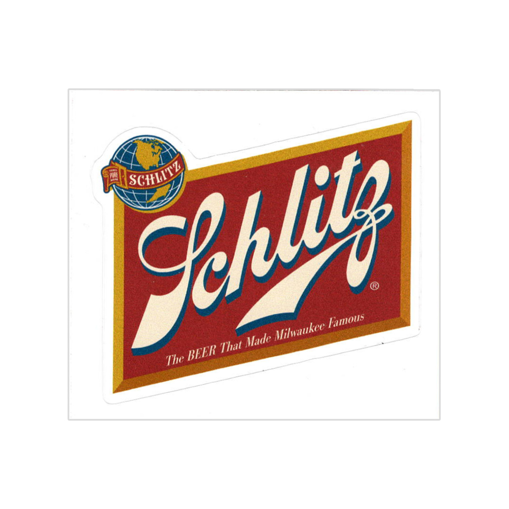 Schlitz Schlitz Rhomboid Sticker