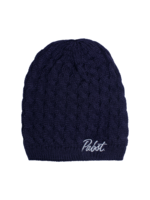 Pabst Pabst Script Navy Cable Knit Slouch Beanie
