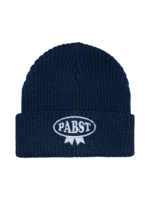 Pabst Pabst Wide Ribbon Navy Ribbed Watch Beanie
