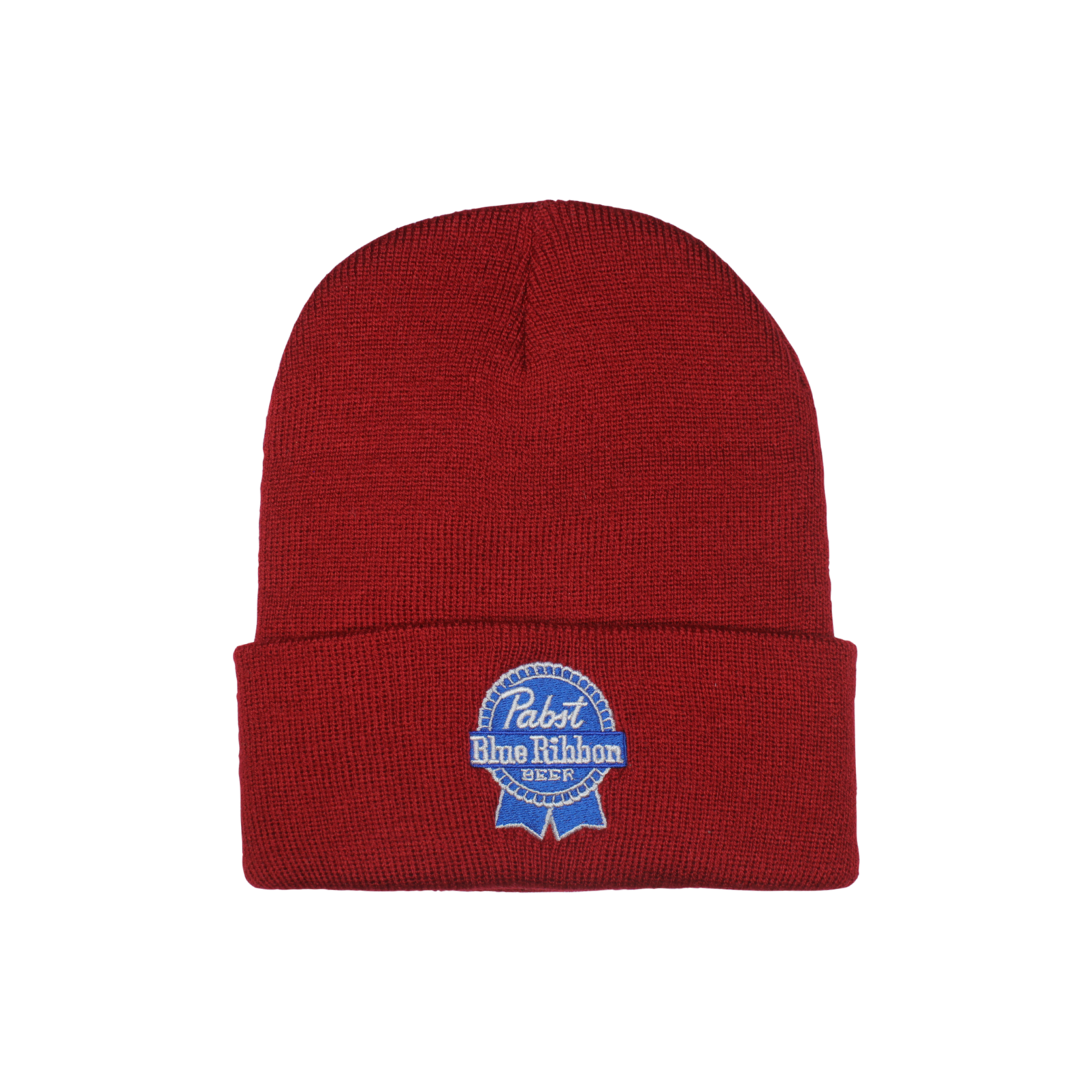 Pabst Pabst Blue Ribbon Cardinal Red Cuffed Beanie