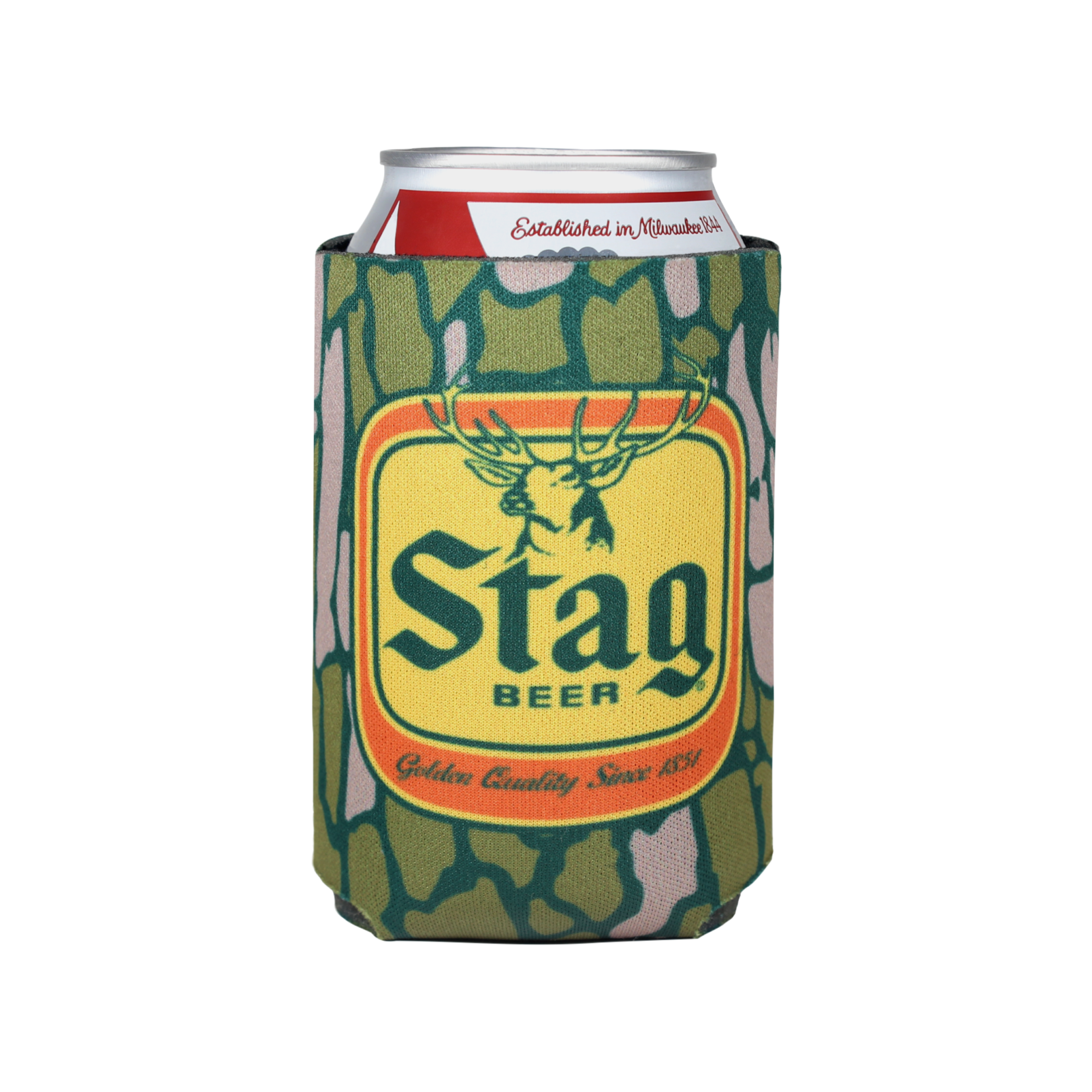 Stag Stag Camo 12oz Koozie