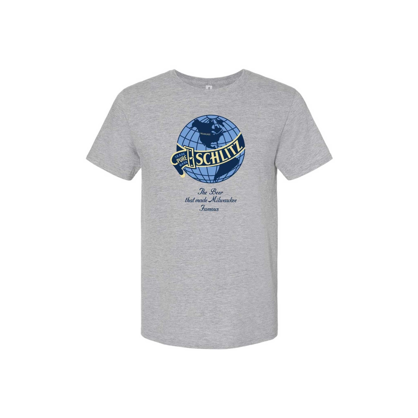 Schlitz Schlitz Grey Globe Tee