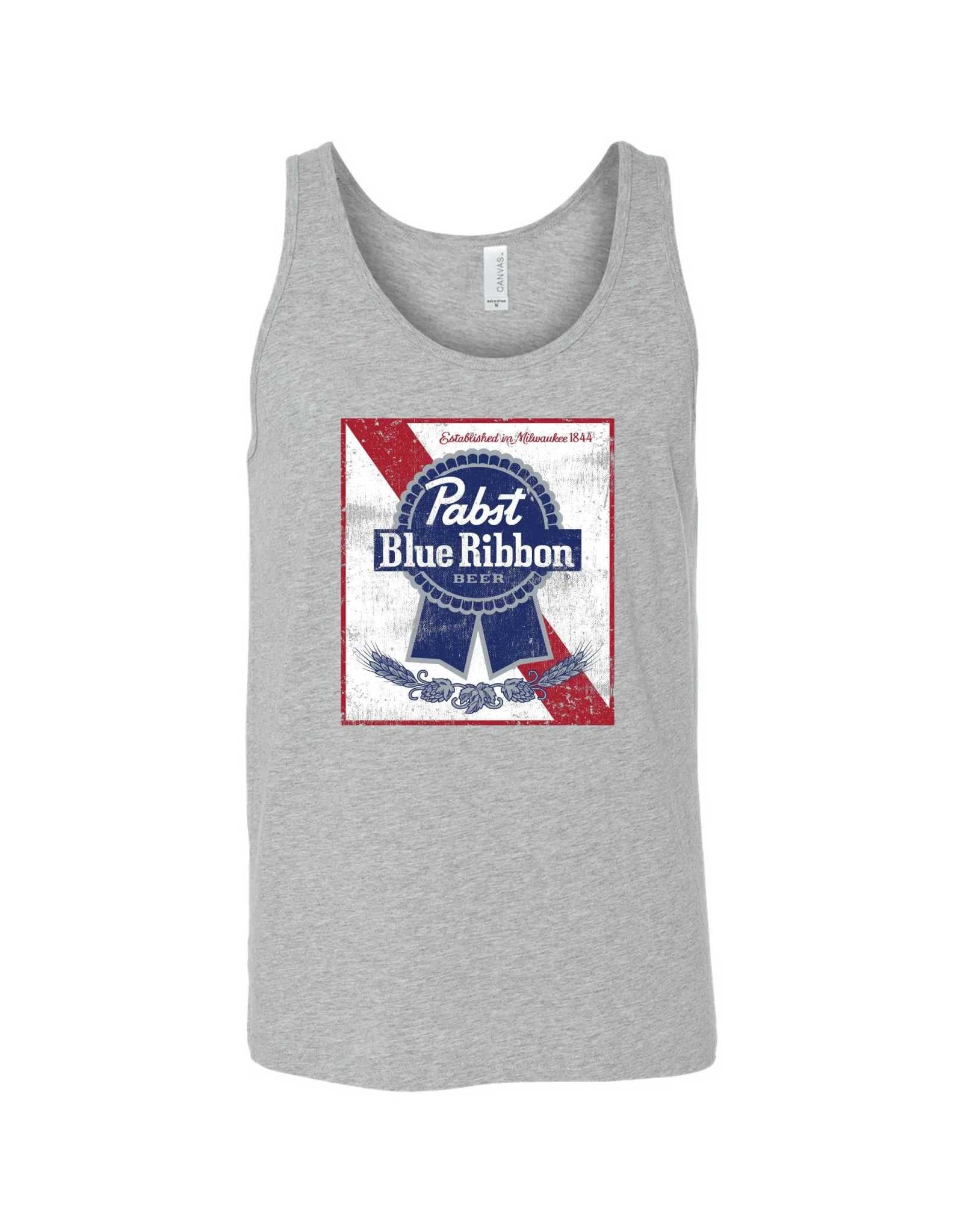 Pabst Grey Distressed Box Tank - Best Pabst Shop