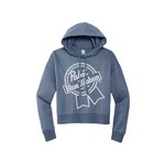 Pabst Women's Pabst Tilt Ribbon Cropped Hoodie