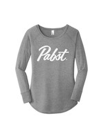 Pabst Pabst Script Grey Long Sleeve Tunic