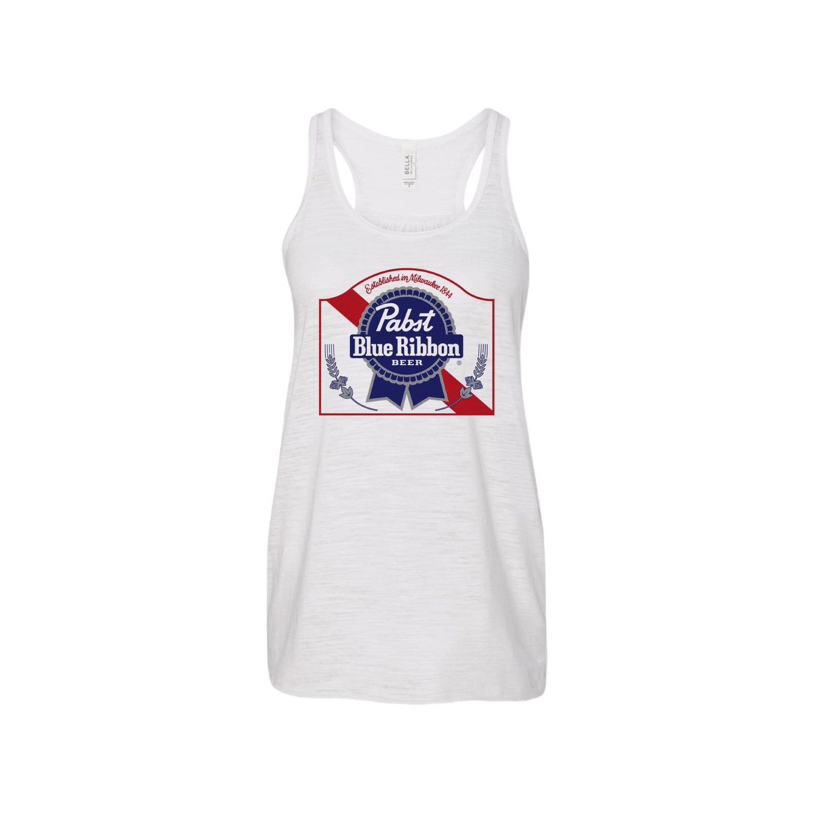 Pabst Women's Pabst White Arch Flowy Tank