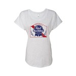 Pabst Women's Pabst Arch Dolman White Tee