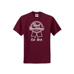 Pabst Pabst Team Tee Maroon/White