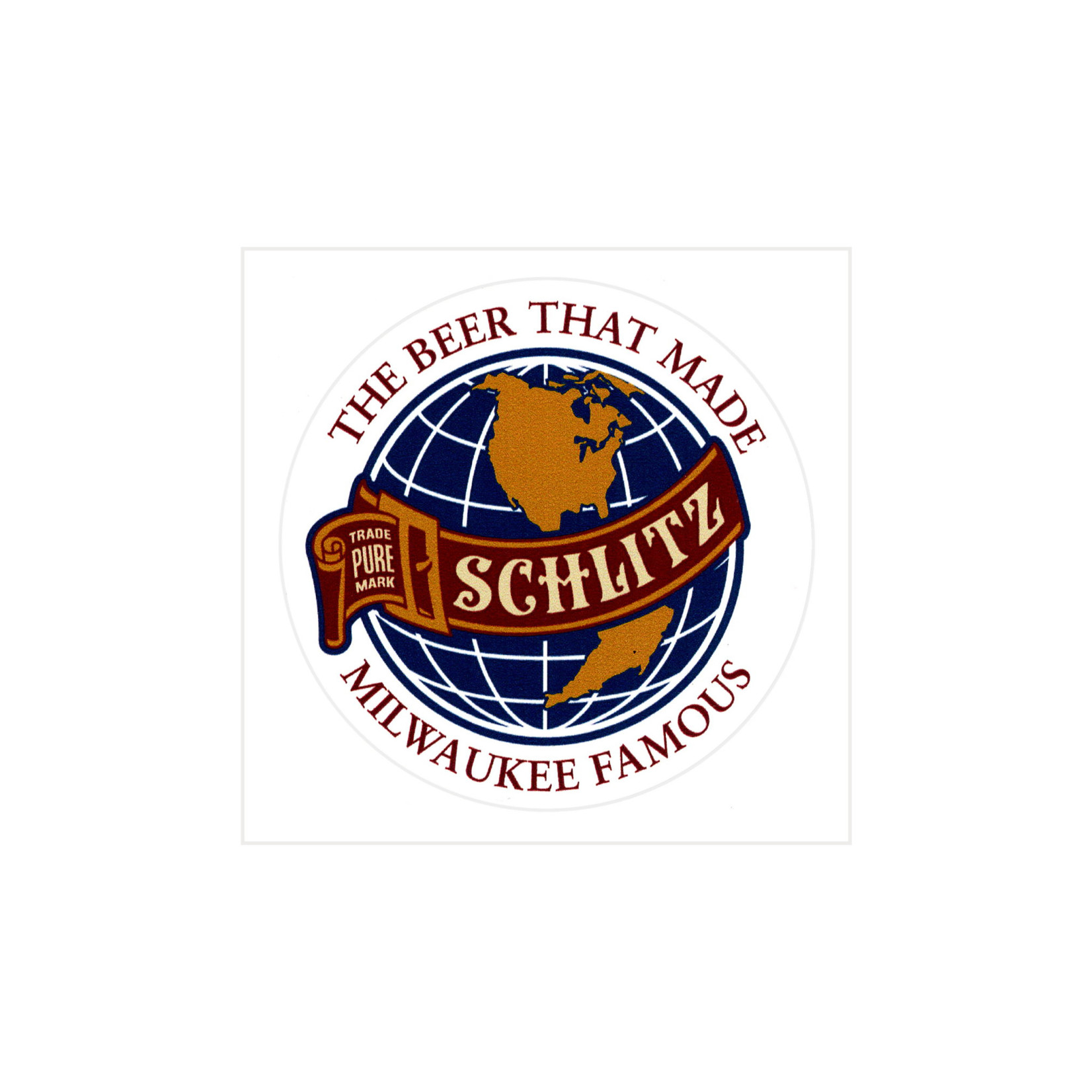 Schlitz Schlitz Globe Sticker