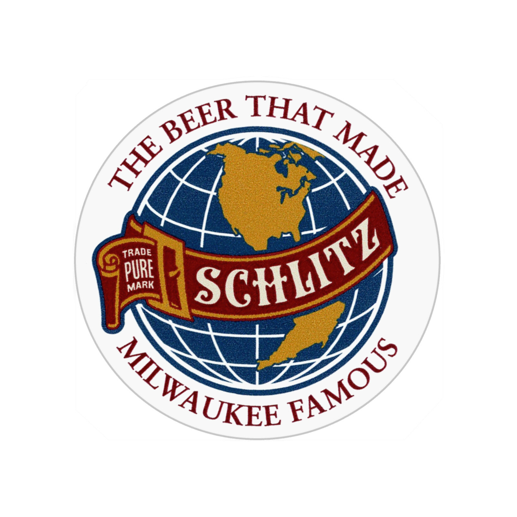 Schlitz Schlitz Globe Magnet
