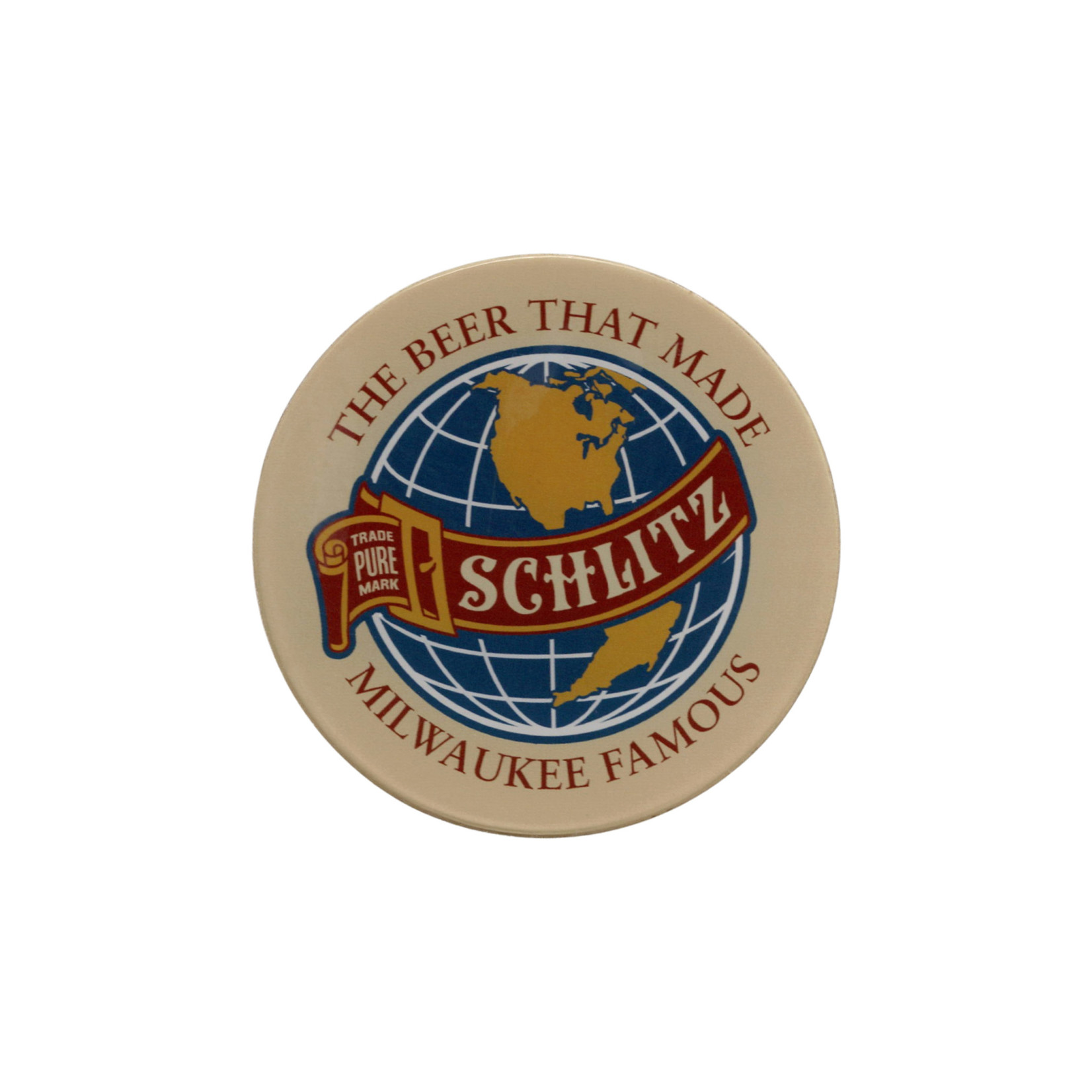 Schlitz Schlitz Globe Acrylic Coaster