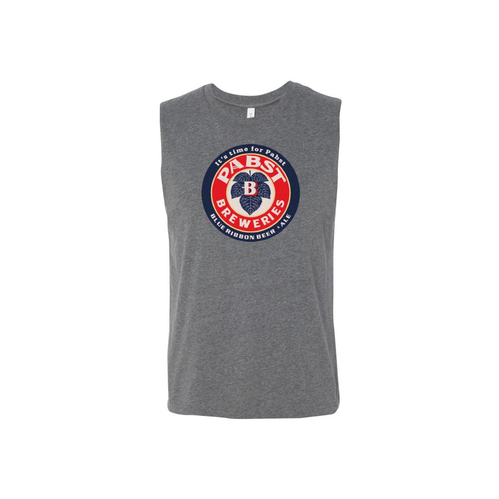 Pabst Pabst Breweries Heather Grey Muscle Tank