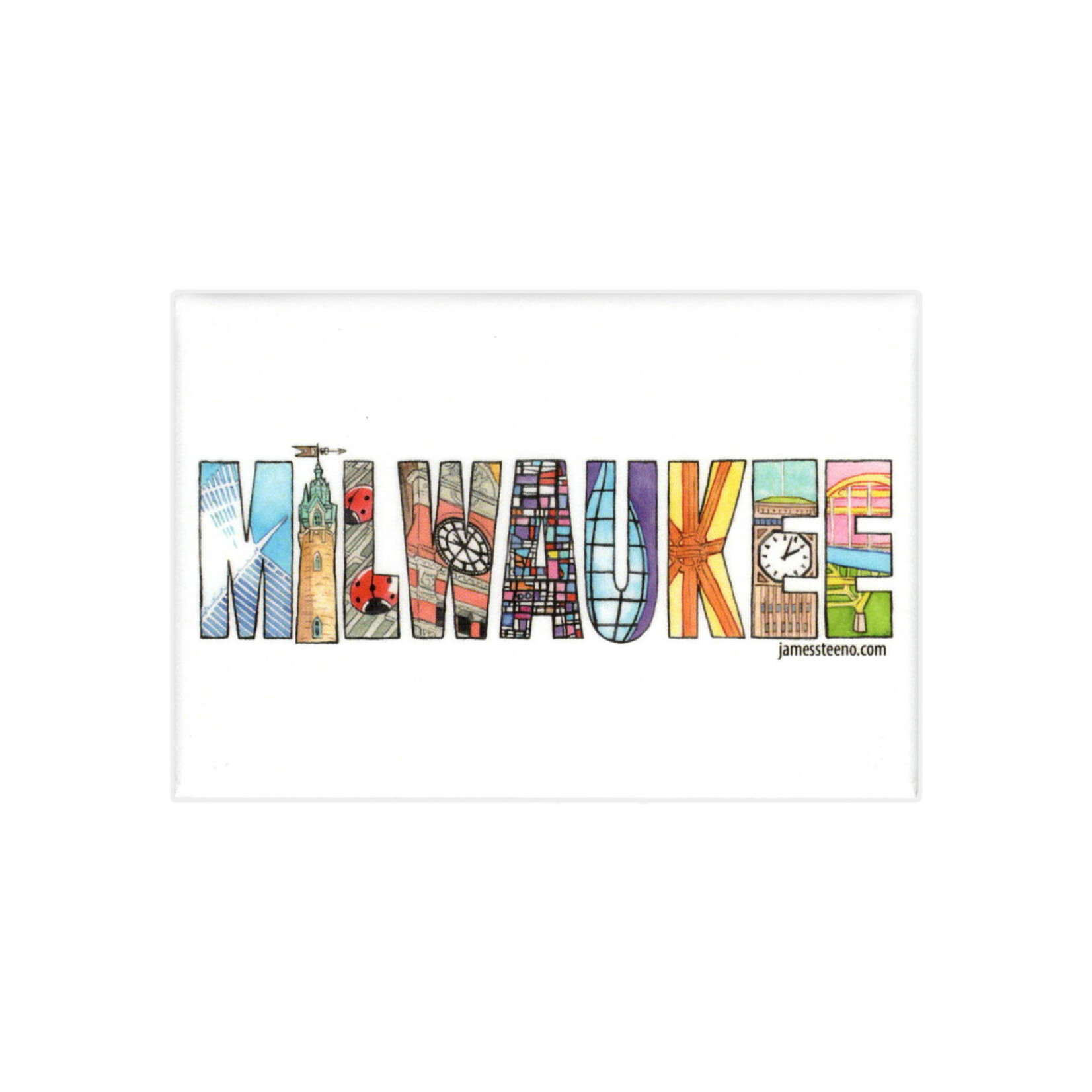 Milwaukee Letters Magnet
