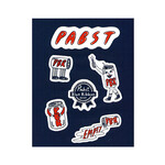 Pabst Pabst Art Design Sticker Sheet