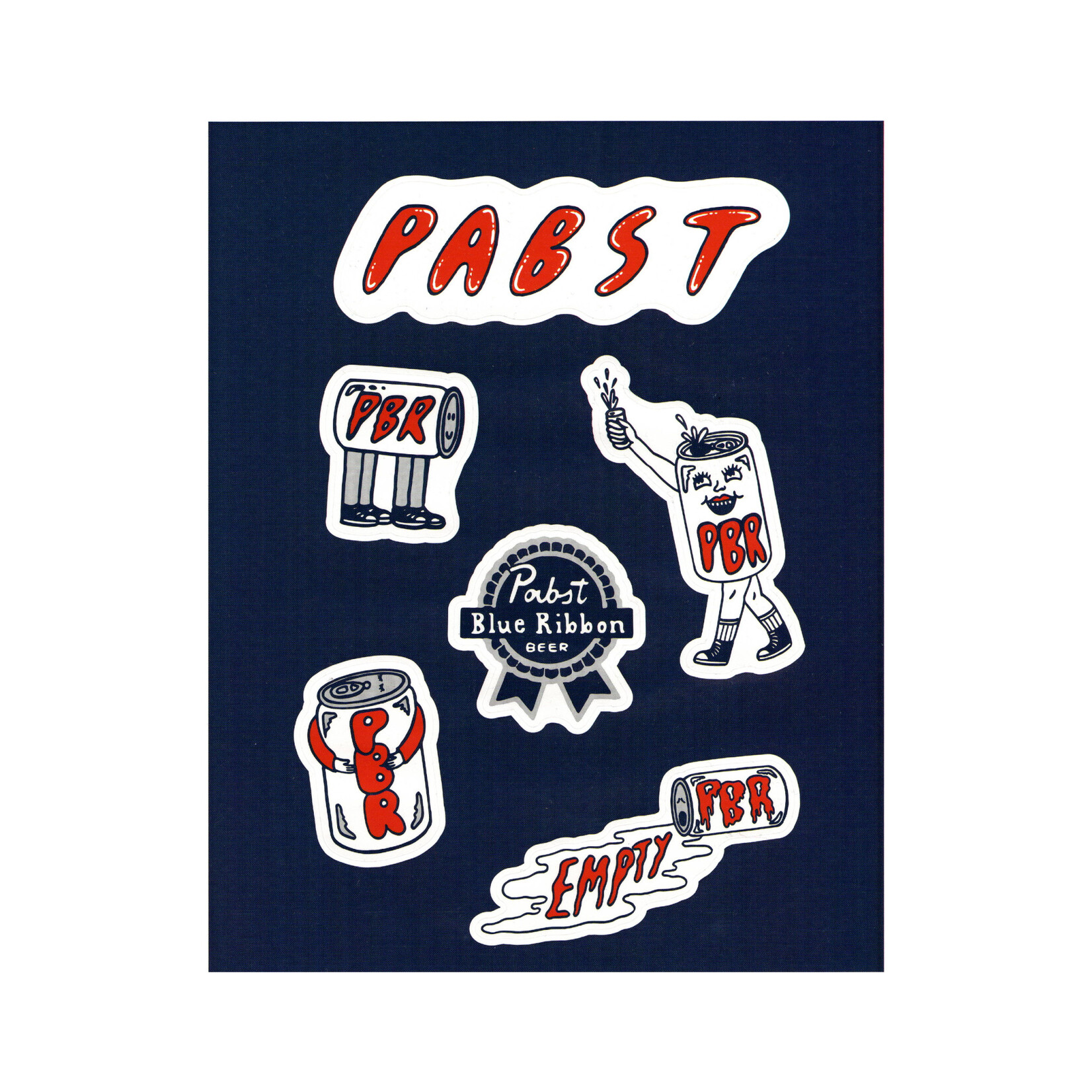 Pabst Pabst Art Design Sticker Sheet