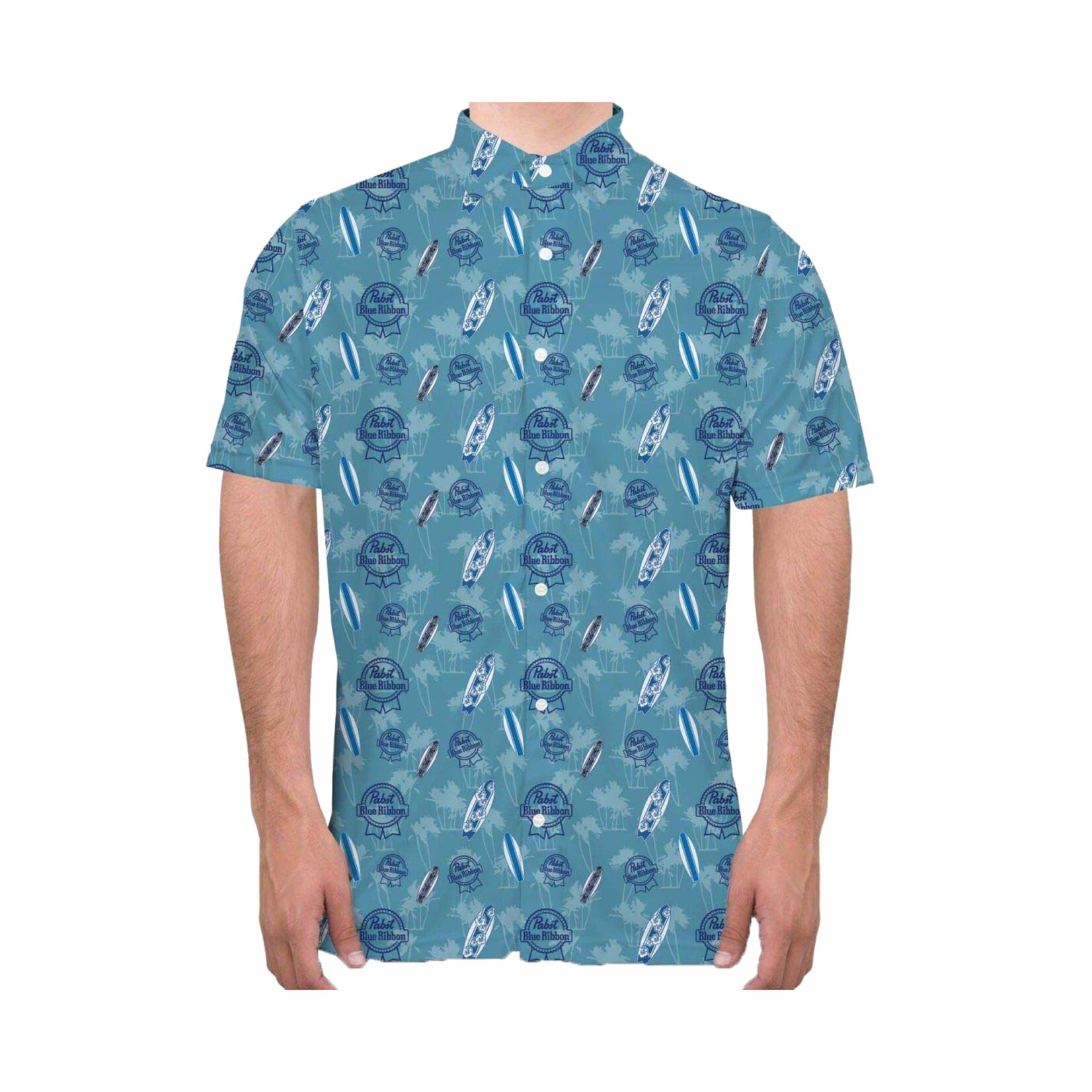 Pabst Pabst Blue Surf Button Down Shirt