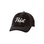 Pabst PBR SCRIPT BLACK CONTRAST COTTON CAP