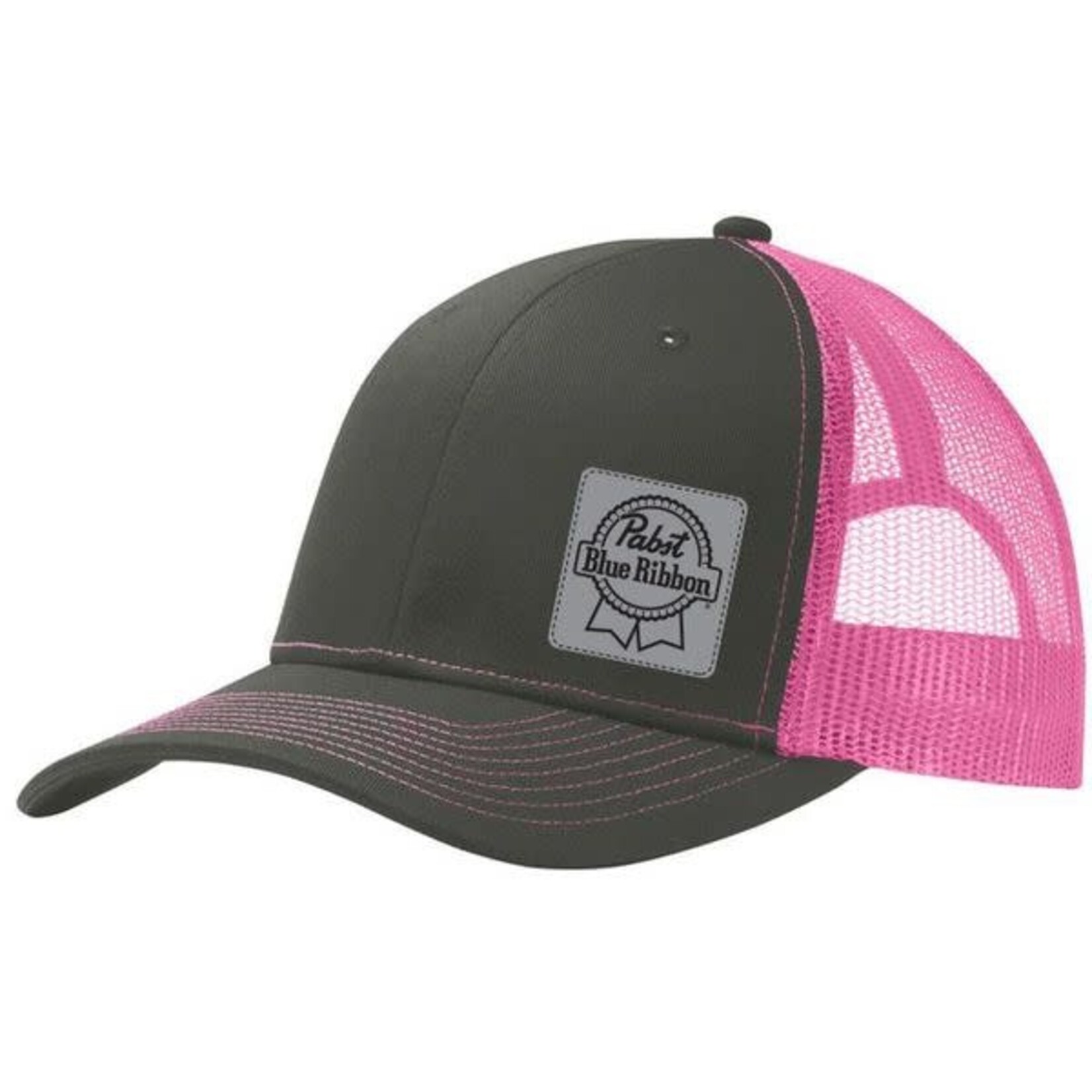 Pabst Pabst Grey & Pink Mesh Trucker Hat
