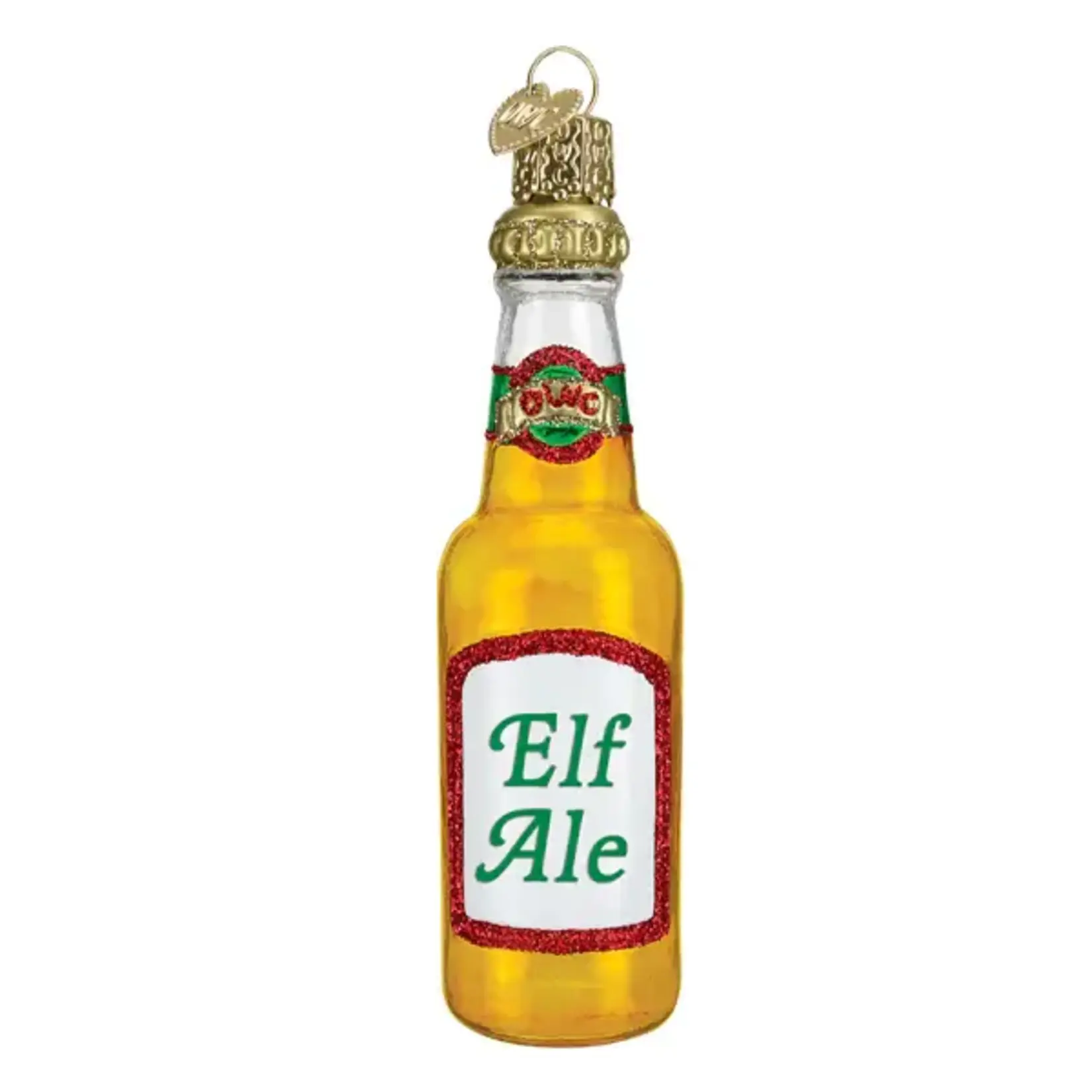 Elf Ale Beer Bottle Ornament