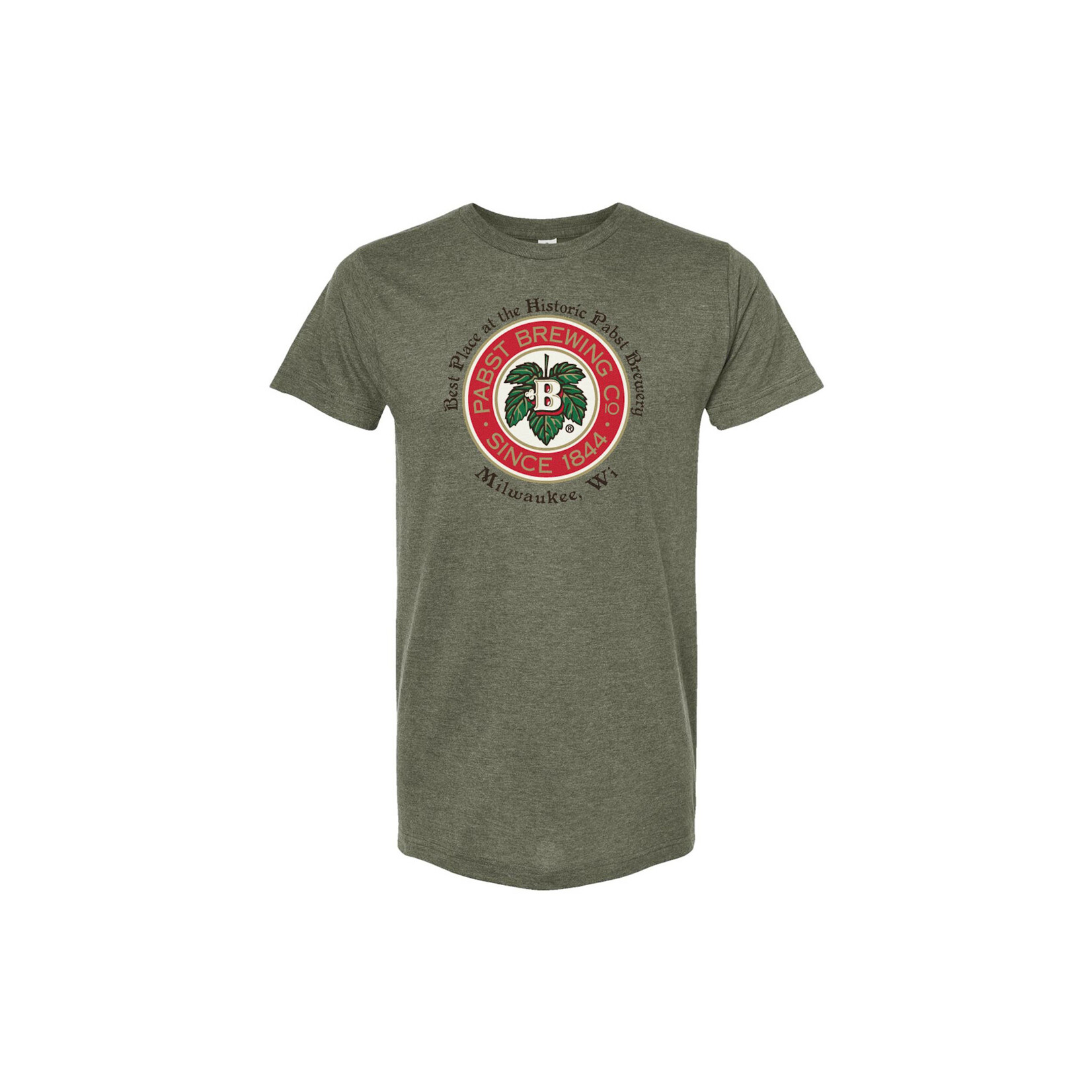 Pabst Best Place Military Green Tee