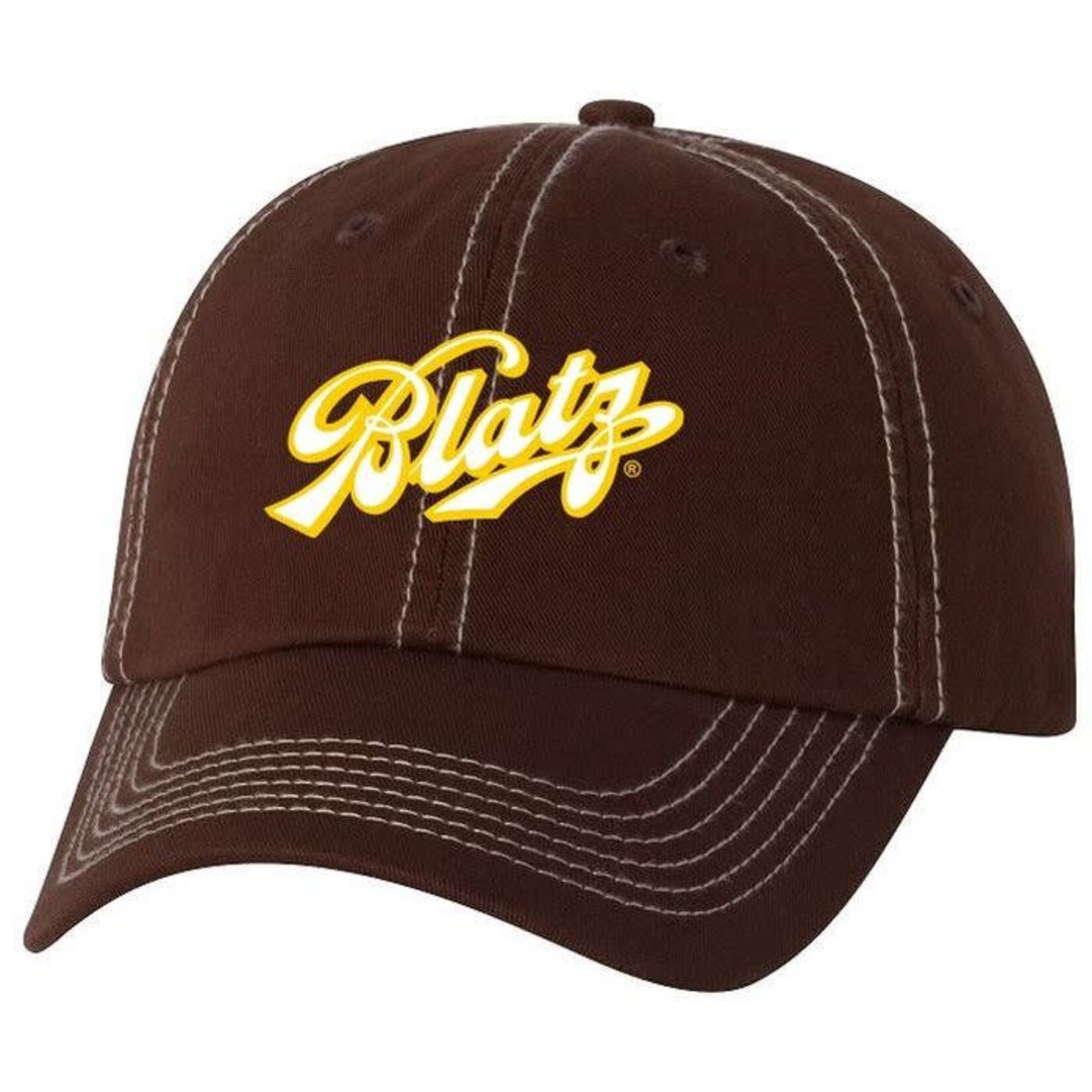 Blatz Blatz Brown Cotton Cap with Script Logo