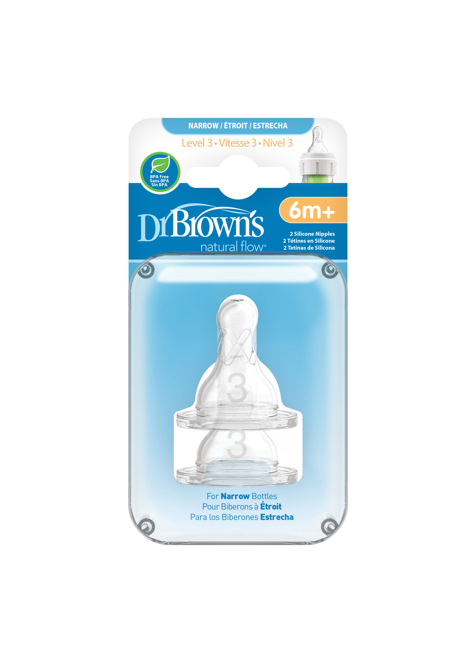 Dr. Brown's  Narrow Silicone Nipple