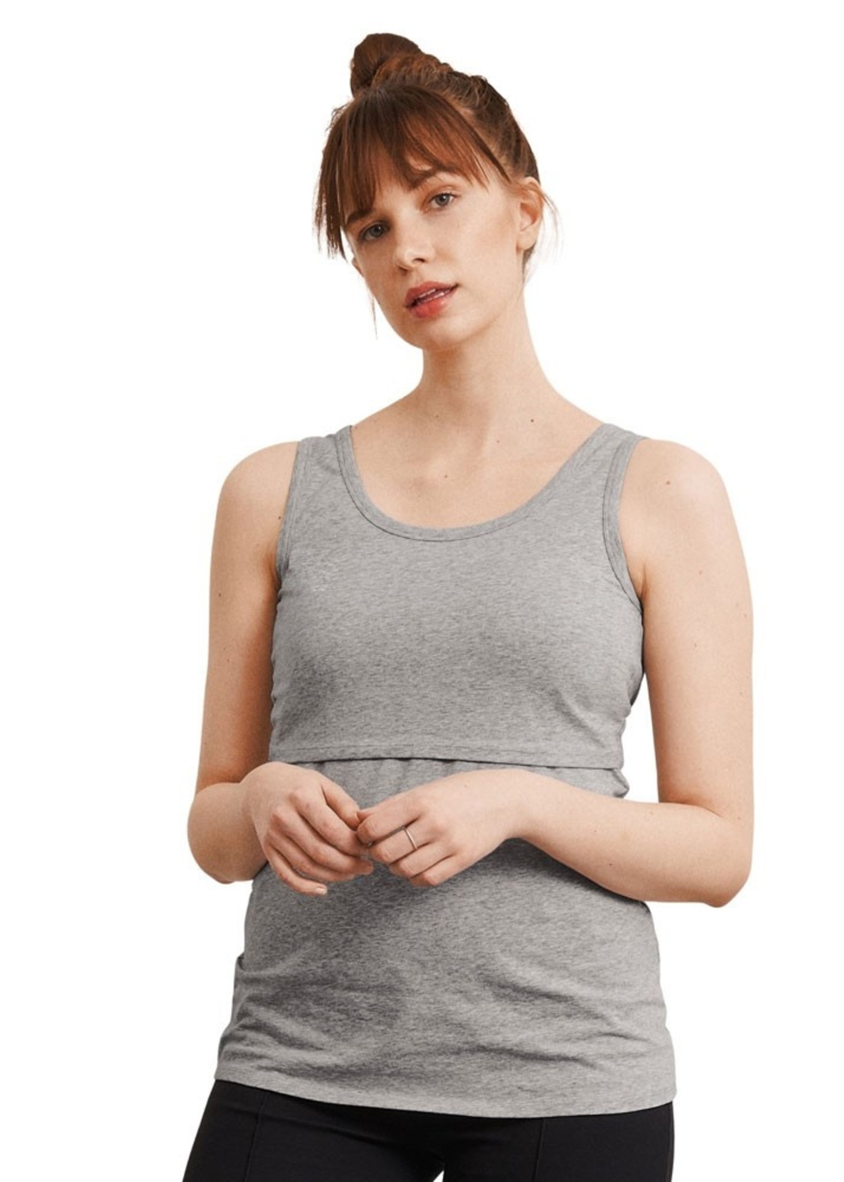 Shop Generic （Grey）Womens Nursed Tank Tops Built In Bra Top For  Breastfeeding Maternity Camisole Brasieres With Breast Online