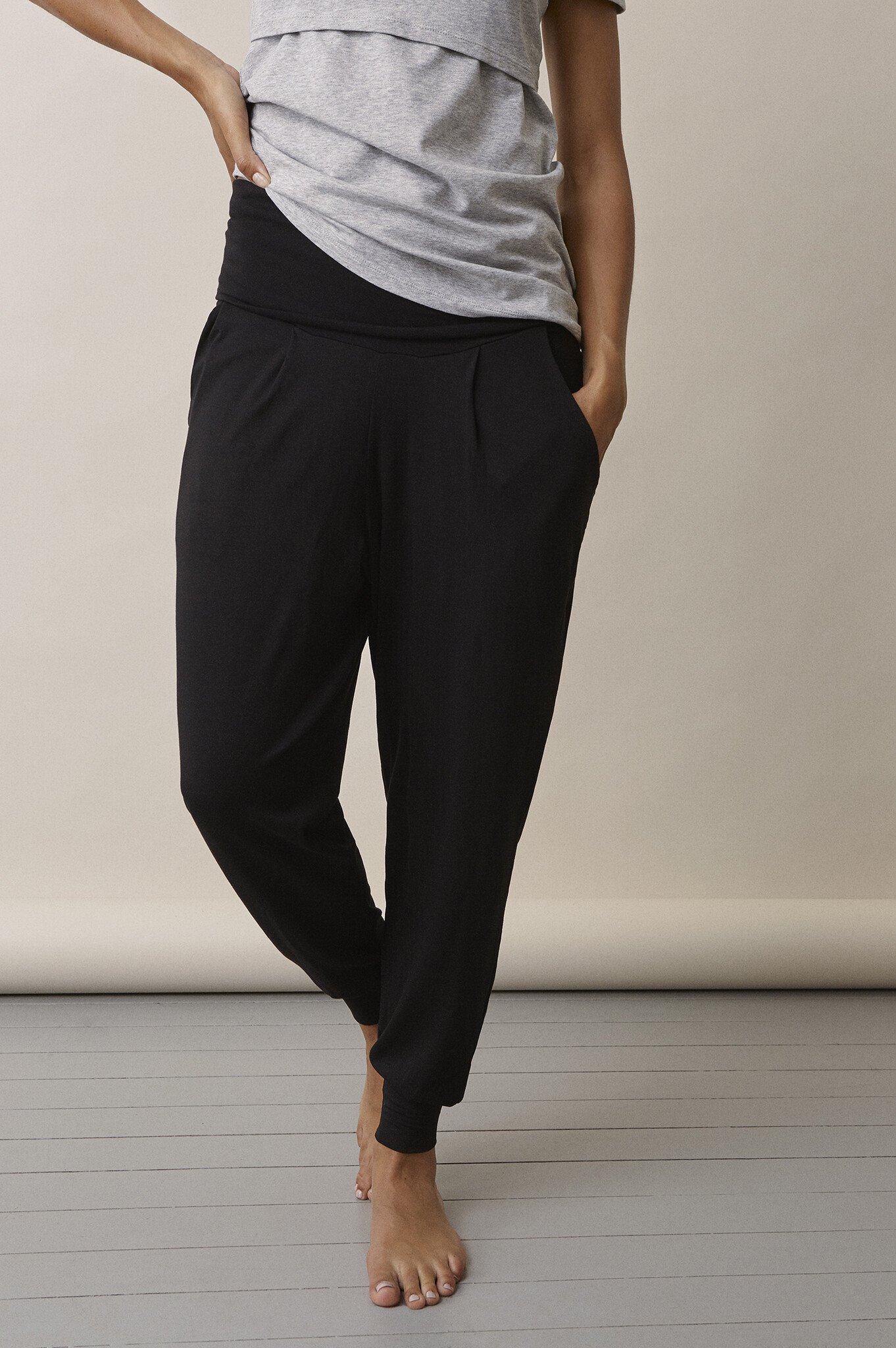 Boob, OONO Once-On-Never-Off Maternity Lounge Pants in Black - Steveston  Village Maternity