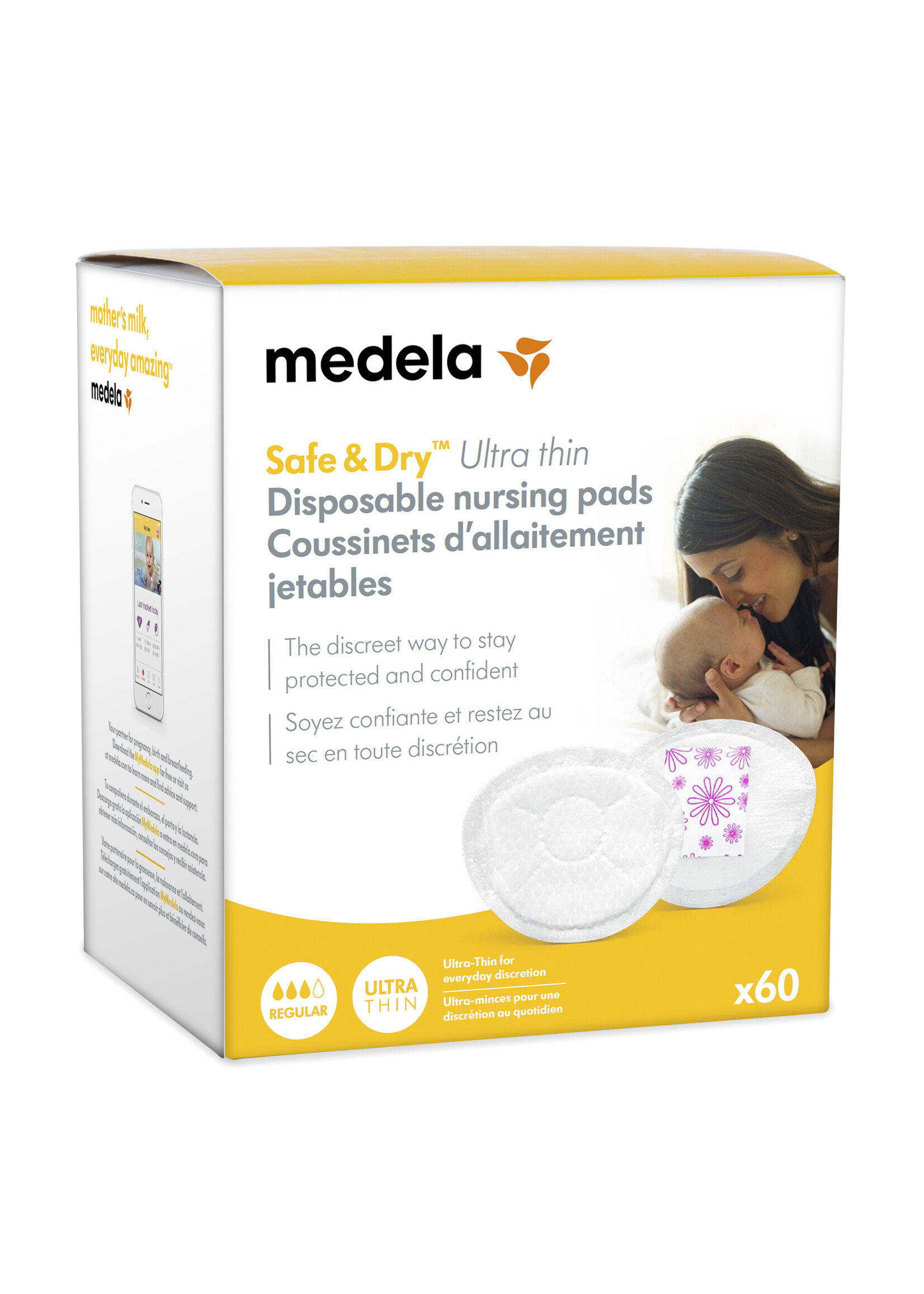 Medela Safe & Dry™ Disposable Nursing Pads Ultra-thin