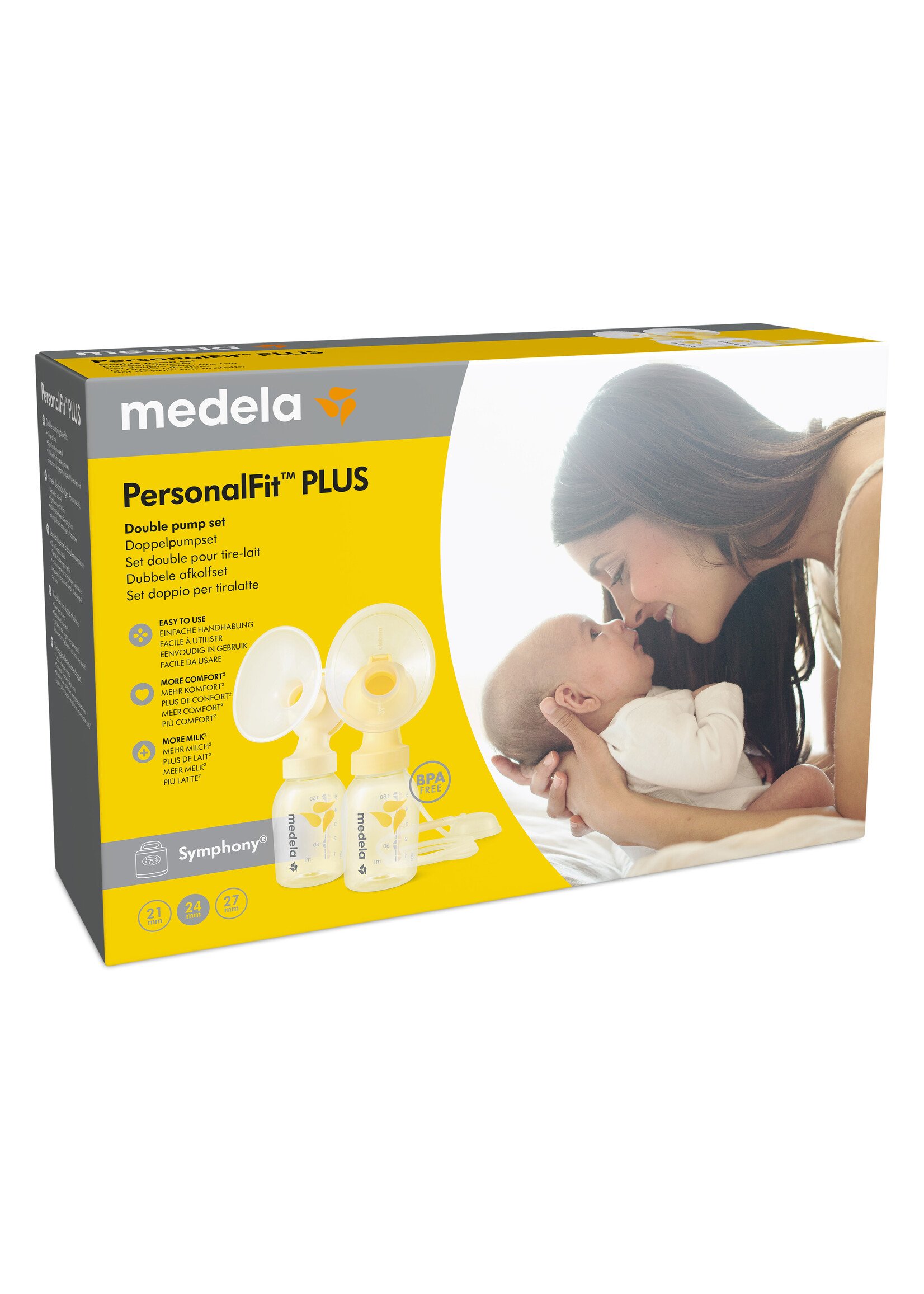 Medela Symphony® Double Rental Kit with PersonalFit™ PLUS Breast Shields