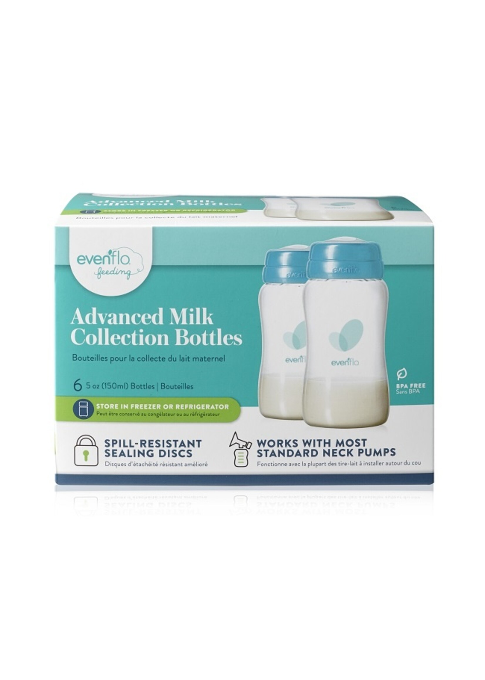 Evenflo Advanced Breast Milk Collection Bottle (5oz, 6pk)