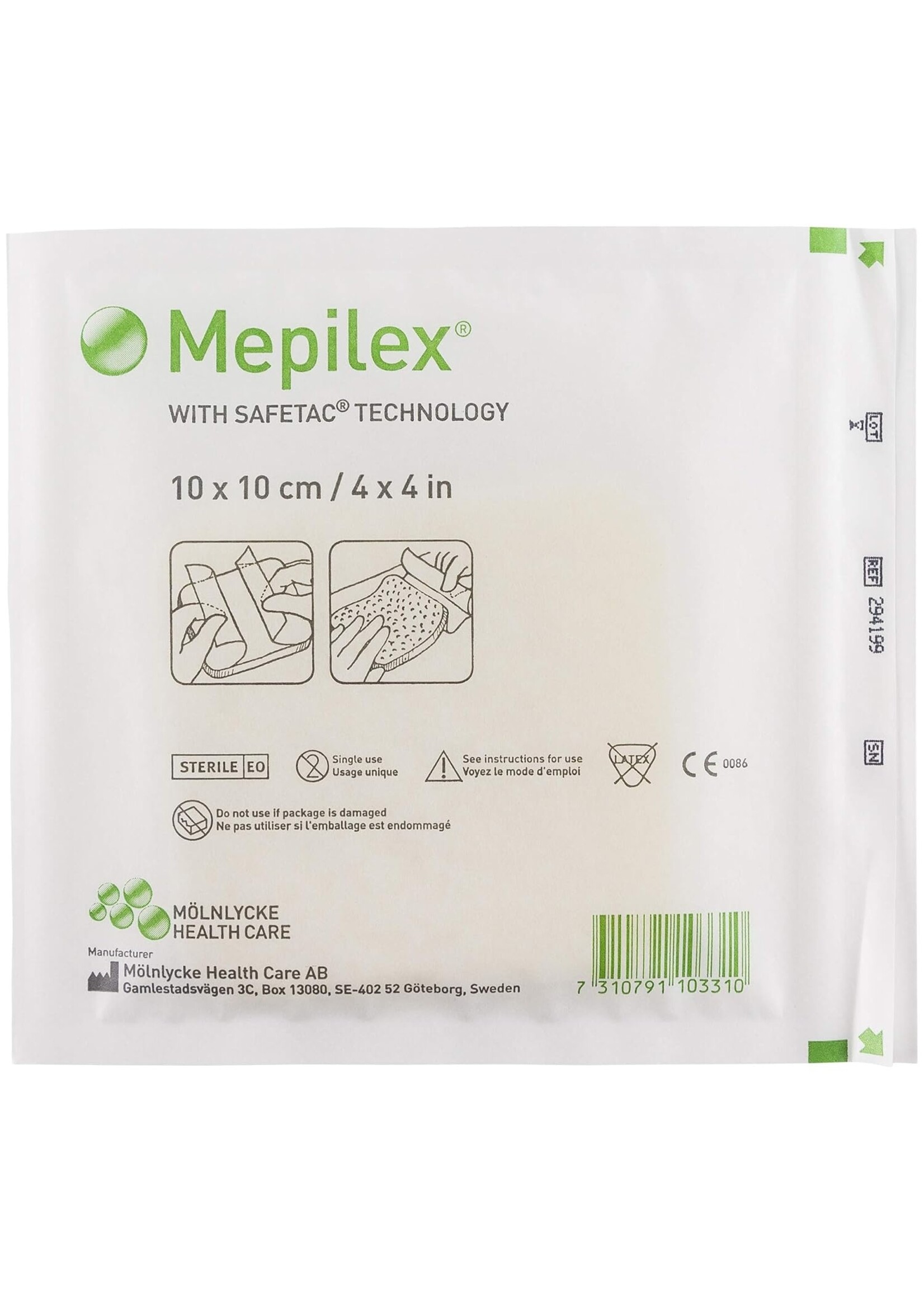 Mepilex Mepilex 10x10cm 1 box of 5 sheets