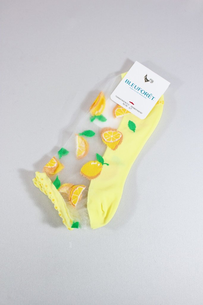 Bleuforet Transparent Lemon Mini Socks
