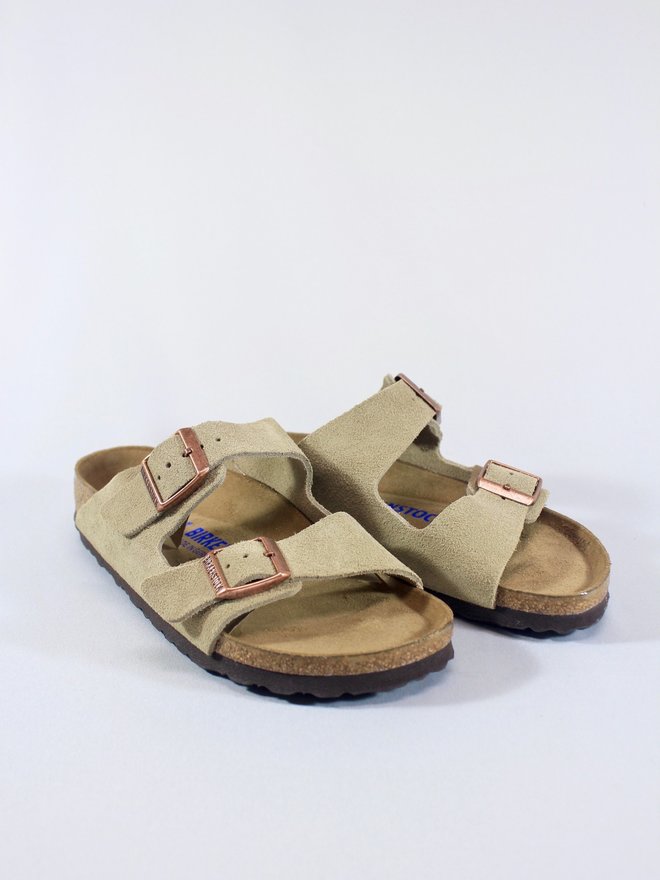 Birkenstock Arizona 1020877 Soft Footbed Sandal (Grey)