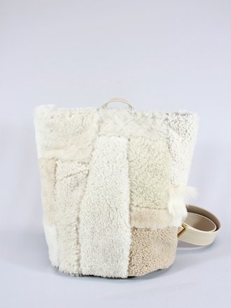 PRIMECUT: MINT SHEARLING SLING BAG