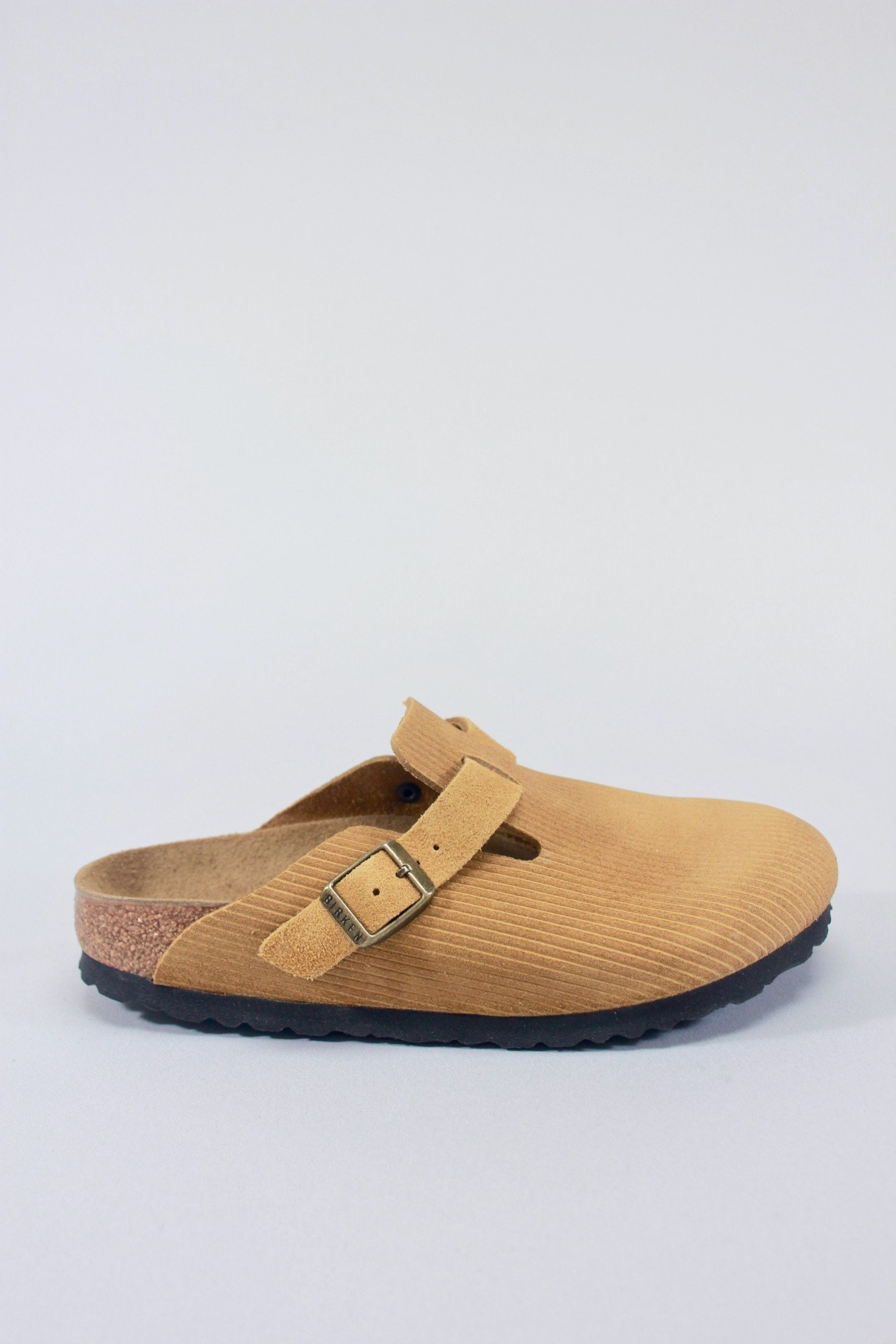 Birkenstock - Boston Clog - Cork Brown Corduroy Suede - Narrow