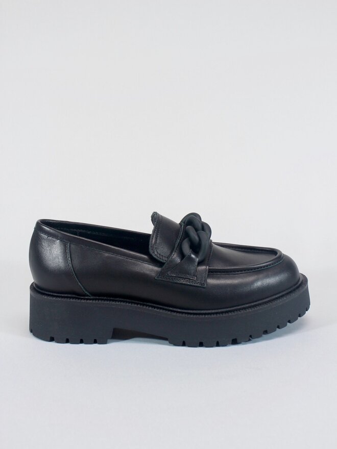 Kade Black Patent Loafer