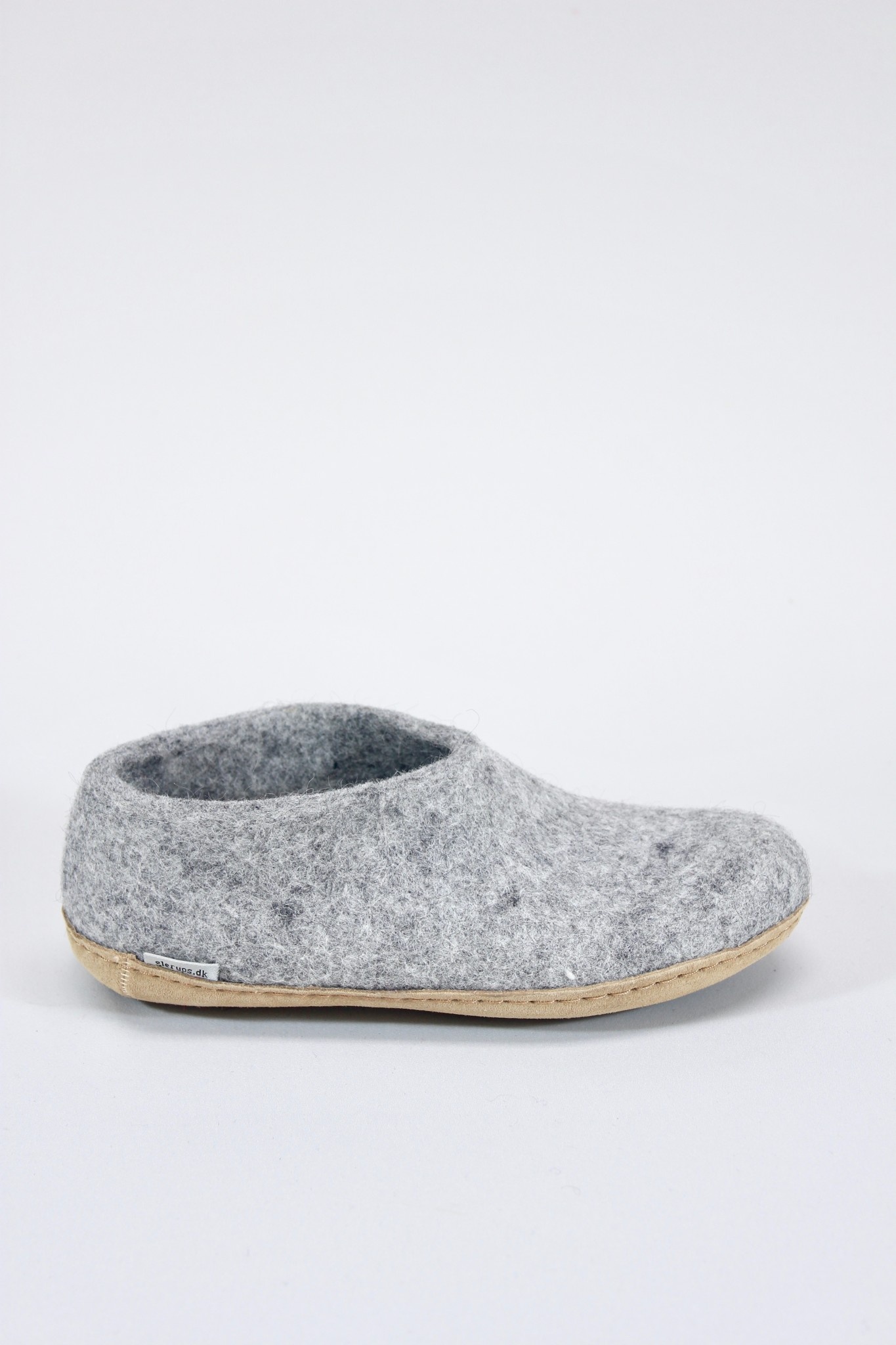 Glerups Shoe Wool Slipper Grey Footloose Shoes