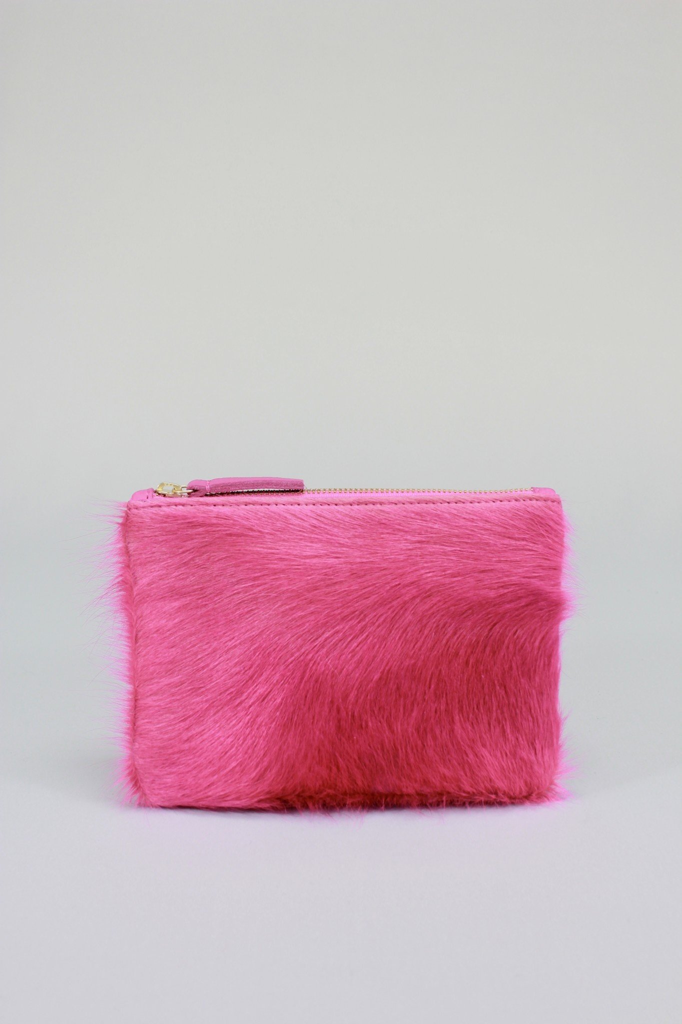 Primecut Bags Cowhide Zipper Pouch Pink Footloose Shoes