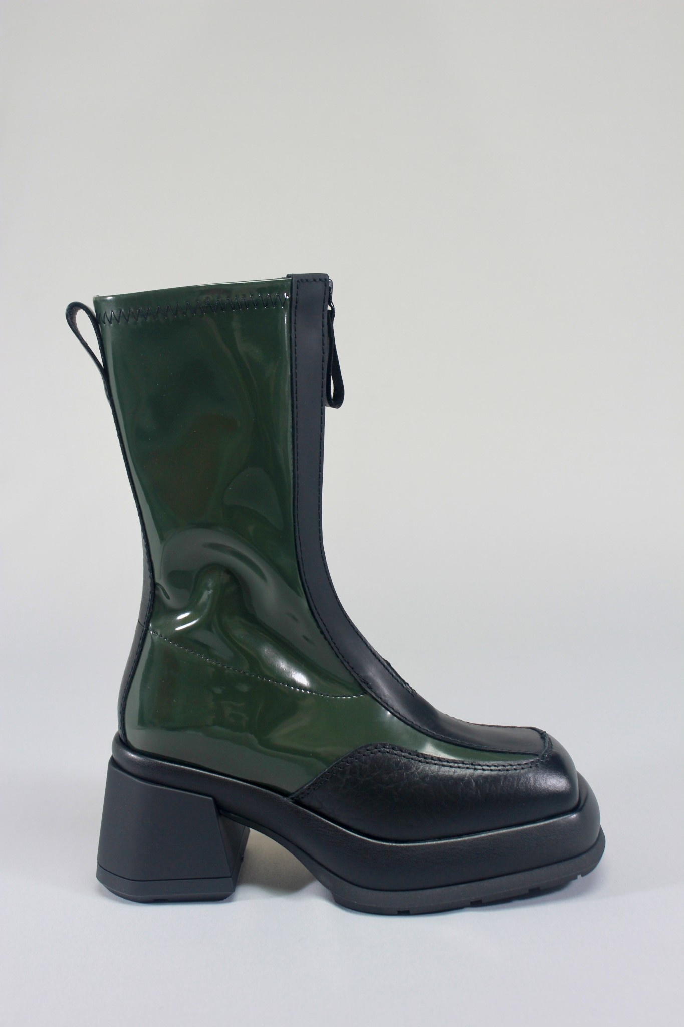E8 By Miista Camila Boot Green Patent Footloose Shoes E8 By Miista Camila Boot Green Patent Footloose Shoes