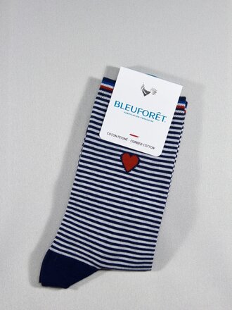 Bleuforet Navy Stripe Socks