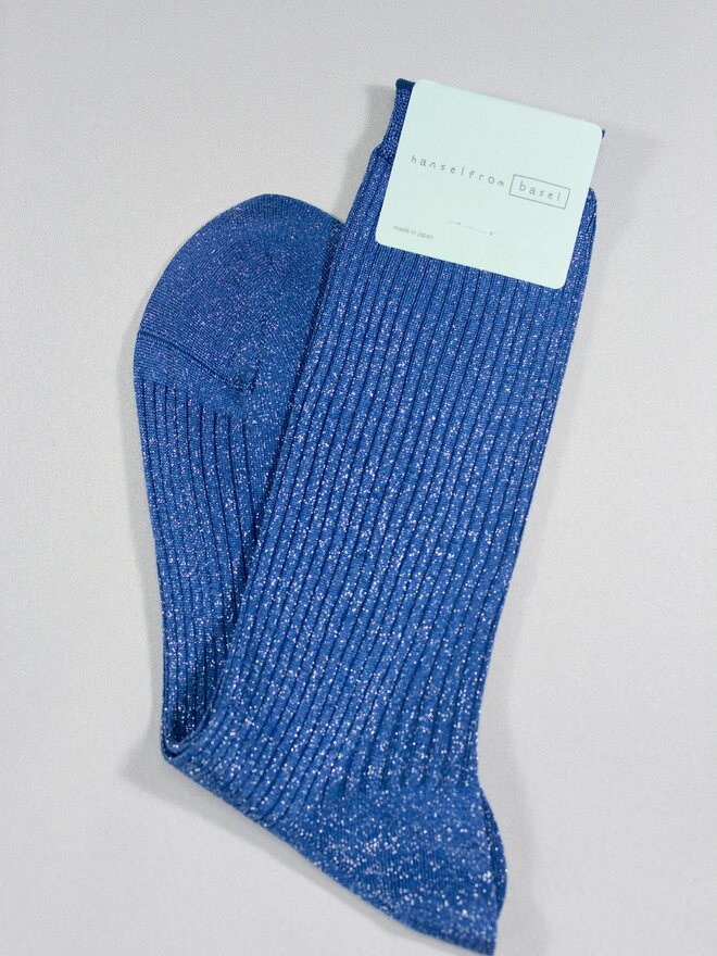 Roll-Top Pure Cotton Ankle Socks Bleuforêt – Cento Wear