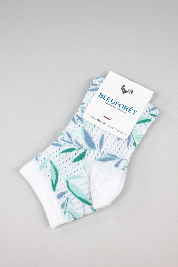 Bleuforet Leaves Open Work Ankle Socks