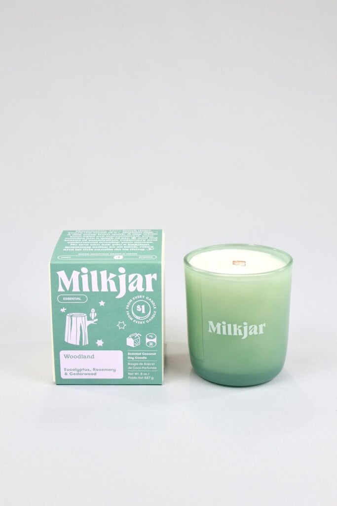 Milk Jar Candle Co. Woodland Candle