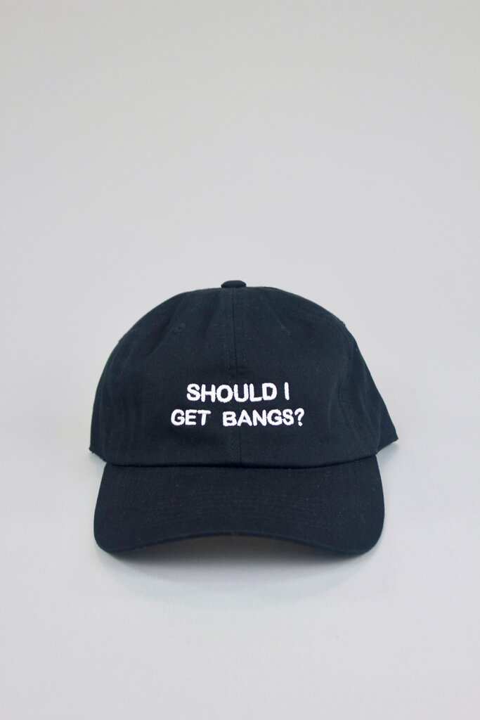 Intentionally Blank Should I Get Bangs Dad Cap