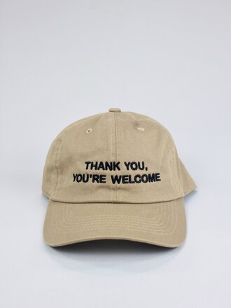 Intentionally Blank Thank You, You're Welcome Dad Cap